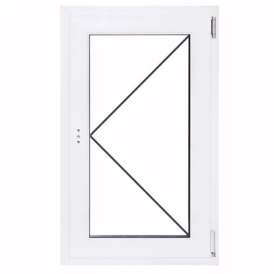 Окно пластиковое ПВХ VEKA одностворчатое 1000x600 мм (ВxШ) поворотное белый/белый