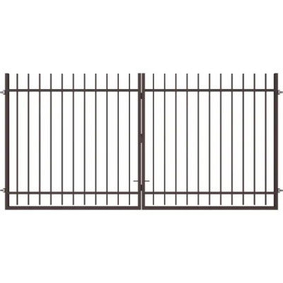 Ворота Триумф 4.0x1.75 м цвет коричневый