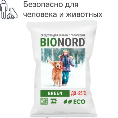 Противогололедный реагент Bionord Green 23 кг