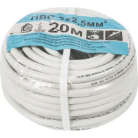 Провод Партнер-Электро ПВС 3x2.5 мм 20 м ГОСТ цвет белый
