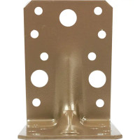 Угол крепежный усиленный 90x90x65х2.5 цвет бежевый