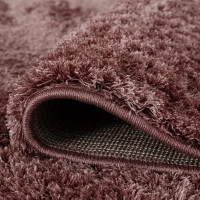 Ковер полиэстер Ribera 120x170 см цвет темно-розовый