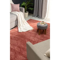 Ковер полиэстер Ribera 160x230 см цвет темно-розовый