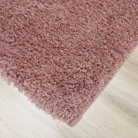 Ковер полиэстер Ribera 160x230 см цвет темно-розовый