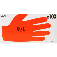 Перчатки одноразовые виниловые размер L 100 шт