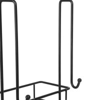 Полка для душевой кабины Swensa Caddy SWR-1006 двухъярусная металл цвет чёрный