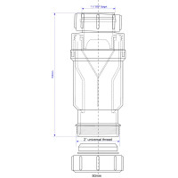 Сифон McAlpine с сухим затвором ø50 мм полипропилен MRNRV50-PB