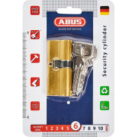 Цилиндр Abus D6MM, 30x40 мм, ключ/ключ, цвет золото