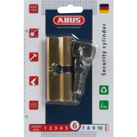 Цилиндр Abus D6MM 40/40, 40x40 мм, ключ/ключ, цвет золото