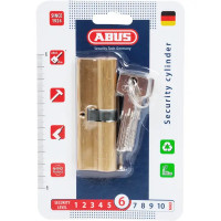 Цилиндр Abus D6MM, 45x45 мм, ключ/ключ, цвет золото