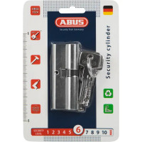 Цилиндр Abus D6N 35/45, 35x45 мм, ключ/ключ, цвет никель