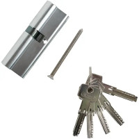 Цилиндр Abus D6N, 40x50 мм, ключ/ключ, цвет никель