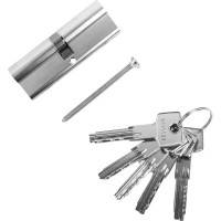 Цилиндр Abus D6N, 45x45 мм, ключ/ключ, цвет никель