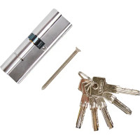 Цилиндр Abus D6N, 45x55 мм, ключ/ключ, цвет никель
