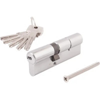 Цилиндр Abus D6N 50/60, 50x60 мм, ключ/ключ, цвет никель