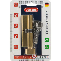 Цилиндр Abus KD6MM Z45/K45, 45x45 мм, ключ/вертушка, цвет золото