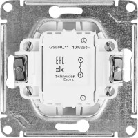Выключатель встраиваемый Systeme Electric Glossa 1 клавиша цвет белый