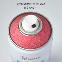 Краска аэрозольная Siana «Глиттер» цвет сладкая вишня 520 мл
