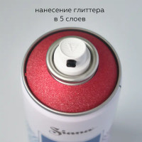 Краска аэрозольная Siana «Глиттер» цвет сладкая вишня 520 мл