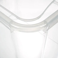 Ящик универсальный Кристалл XL 55.5x39x43.5 см 70 л пластик с крышкой цвет прозрачный