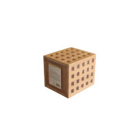 Подставка для столовых 12x12x14 см приборов бамбук цвет бежевый