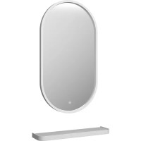 Зеркало с подсветкой и полкой Image White LED 45x80 см