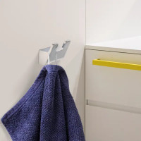 Крючок двойной Bath Plus Opus цвет хром
