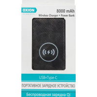 Внешний аккумулятор Oxion OPB-1027WC 8000 мАч цвет белый