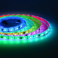 Светодиодная лента адресная SMD 5050 60 диод/14.4 Вт/м 12 В 10 мм IP65 2 м RGB, белая подложка