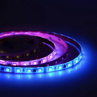 Светодиодная лента адресная SMD 5050 60 диод/14.4 Вт/м 12 В 10 мм IP65 2 м RGB, белая подложка