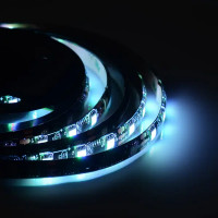 Светодиодная лента адресная SMD 5050 60 диод/14.5 Вт/м 12 В 10 мм IP65 5 м RGB, чёрная подложка