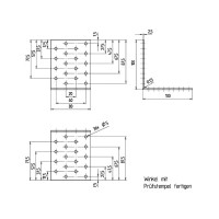 Угол крепежный равносторонний GAH ALBERTS KUR 100x100x80x2.5