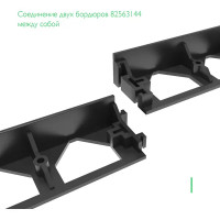 Бордюр пластиковый Gidrolica Line 1000 мм цвет черный