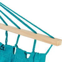 Гамак садовый Polynesia 100x200 см, поликоттон/дерево, цвет голубой