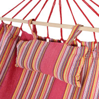 Гамак садовый Rio 100/80x200 см, поликоттон/дерево, цвет красный