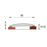 Стык 30x900 мм, цвет дуб сафари