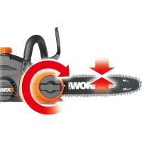 Аккумуляторная пила Worx WP340E 20 В шина 25 см АКБ и ЗУ в комплекте