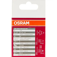 Лампа светодиодная Osram GU10 5 Вт спот прозрачная 370 лм нейтральный белый свет