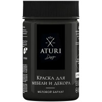 Краска для мебели меловая Aturi цвет черный бархат 400 г