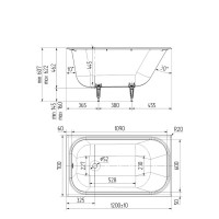 Ванна Малютка чугун 120x70 см