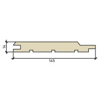 Вагонка штиль лиственница Оптима 14x145x1000 мм 5 шт. 0.69 м²