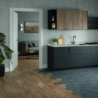 Глазурованный керамогранит Kerama Marazzi Кампо SG23028N 20x23.1 см 0.76 м² матовый цвет темно-серый