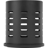 Подставка для столовых приборов 12x12x13.5 см сталь цвет чёрный