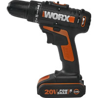 Дрель-шуруповерт аккумуляторная Worx WX101.1, 20 В Li-ion 2x2Ач