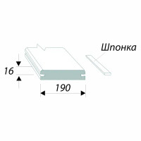 Добор телескопический Танганика 2060x190x16 мм CPL ламинация цвет белый