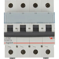 Автоматический выключатель Legrand TX3 4P C32 А 6 кА