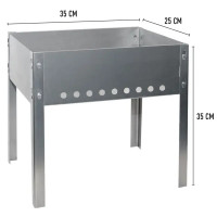 Мангал разборный Дача 35x25x35 см