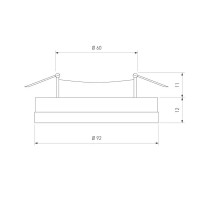 Светильник точечный встраиваемый Elektrostandard 7020 MR16 с LED-подсветкой под отверстие 60 мм, 2 м², цвет серебристый