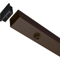 Столб для ворот и калиток 2.95 м 80x80 цвет коричневый