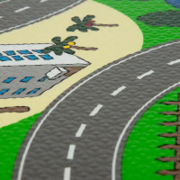 Коврик пазл Дорога ЭВА 30x30 см 9 деталей